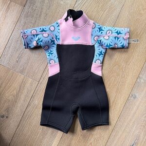 ROXY Girls 2/2mm Prologue Short Sleeve Back Zip Springsuit | Size 4